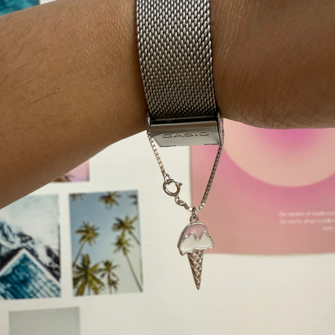 Icecream watch charm