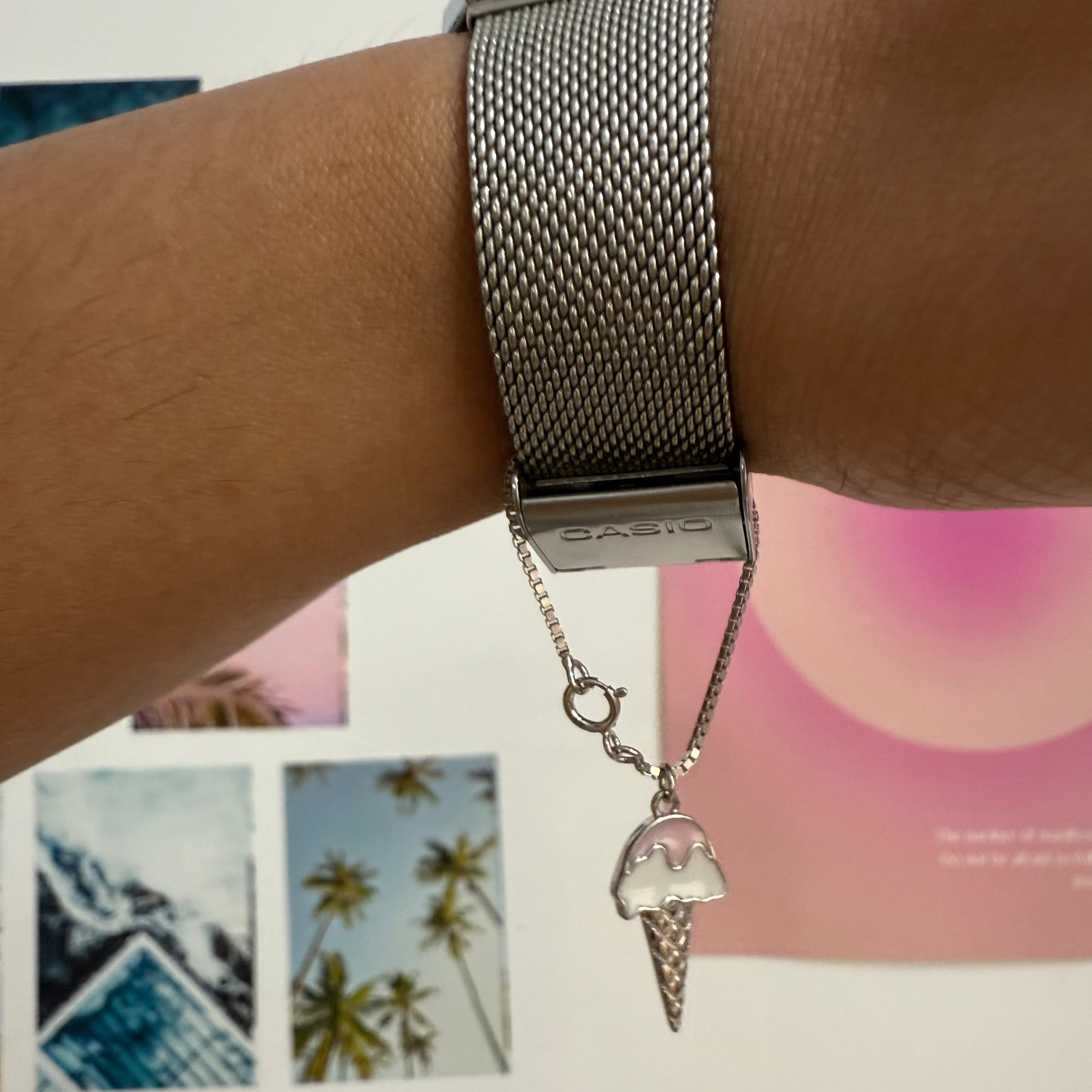 Icecream watch charm