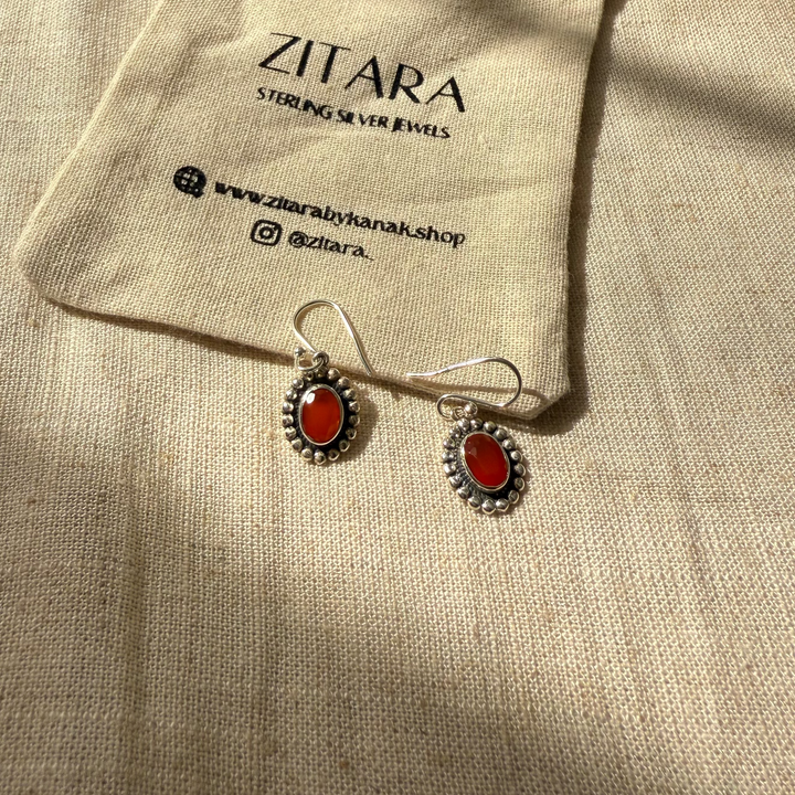Carnelian julie earrings
