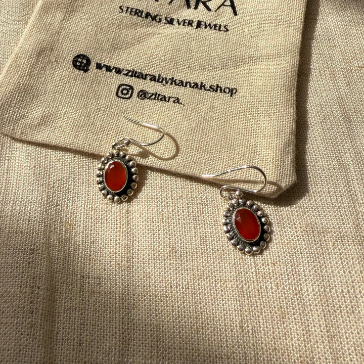 Carnelian julie earrings
