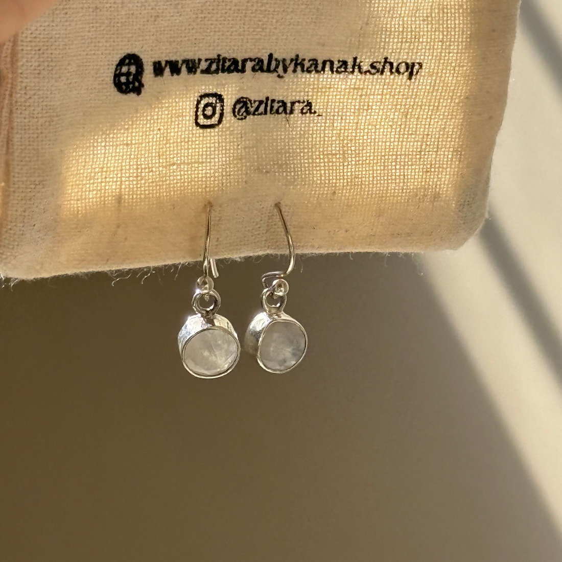 Moonstone diva earrings