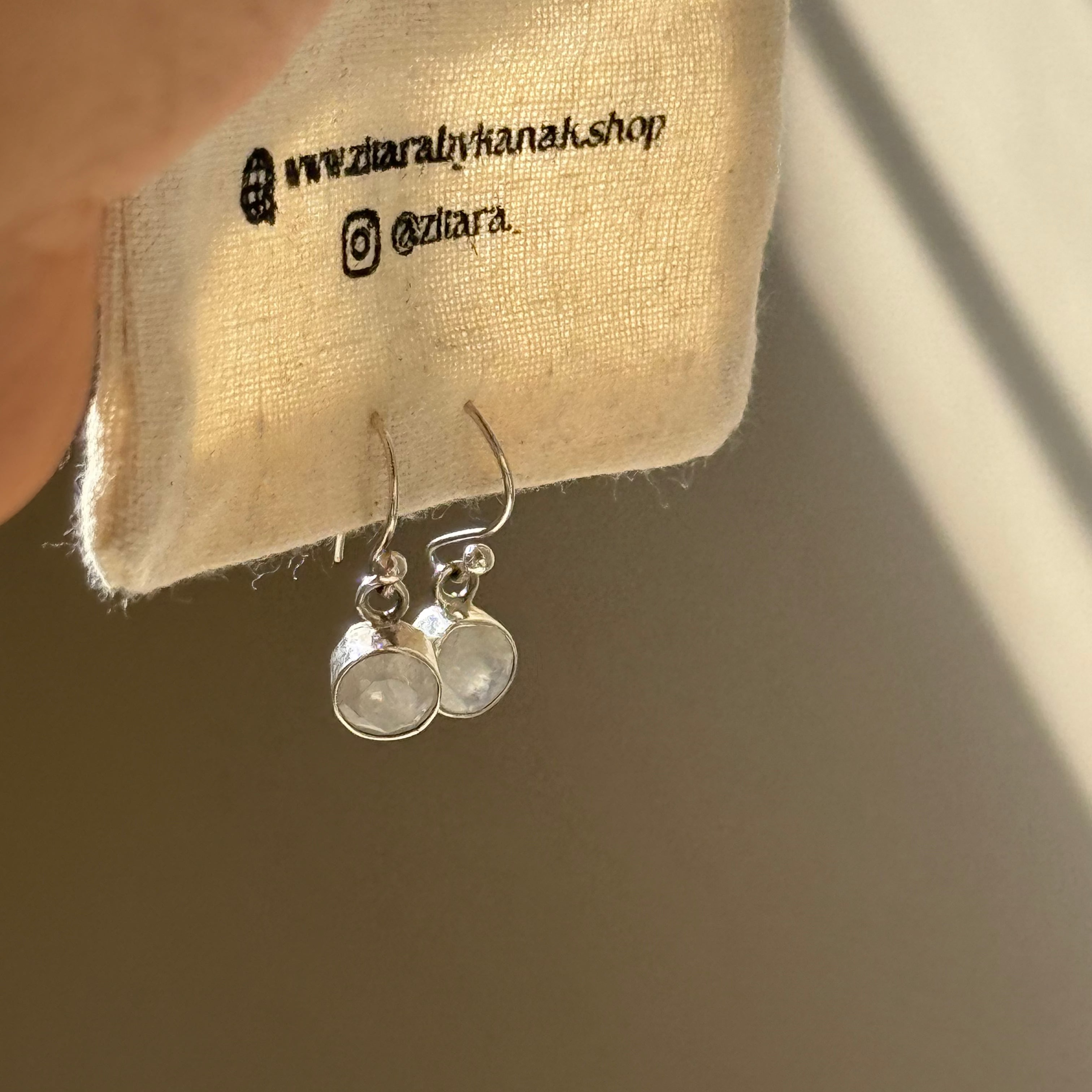 Moonstone diva earrings