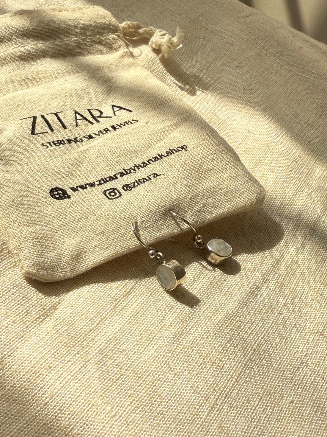 Moonstone diva earrings