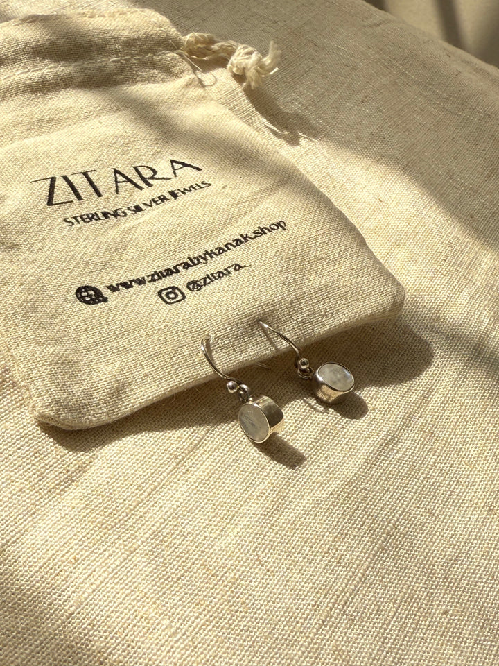 Moonstone diva earrings