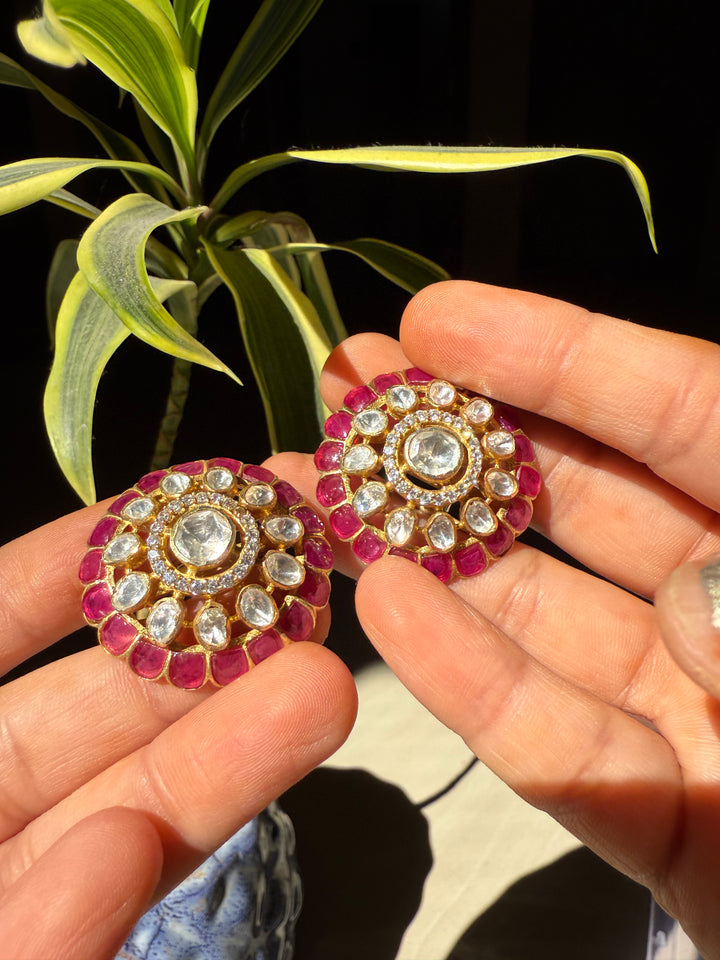 Gulzaar polki earrings