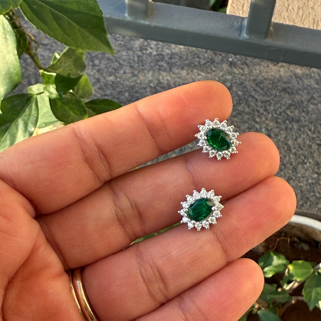 Green Juliette earrings