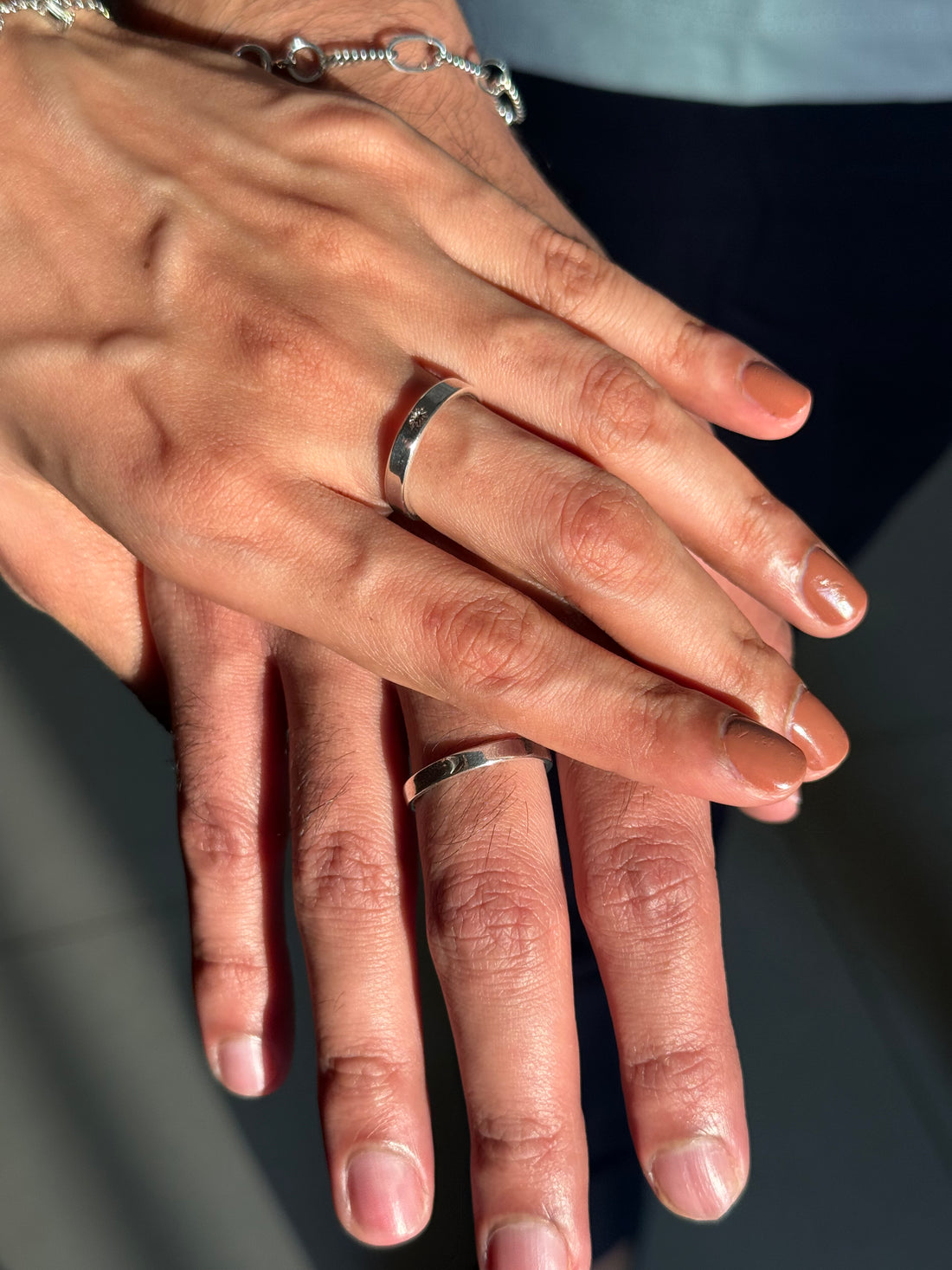 Sun & Moon band rings- promise rings