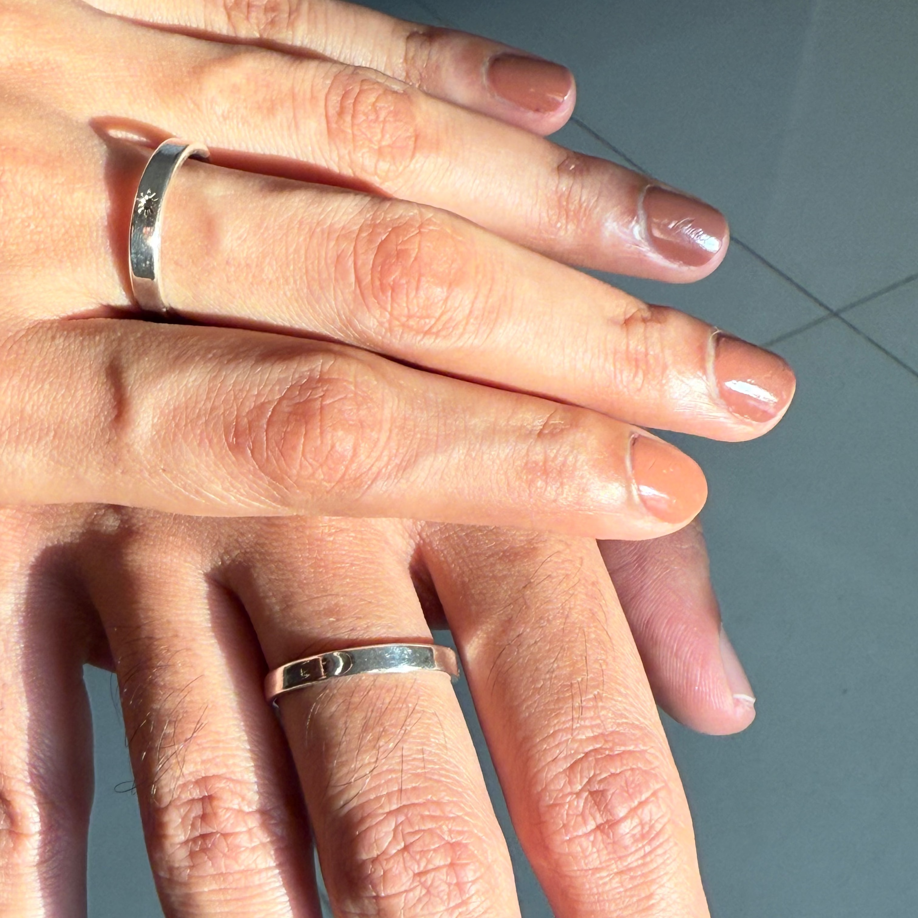 Sun & Moon band rings- promise rings