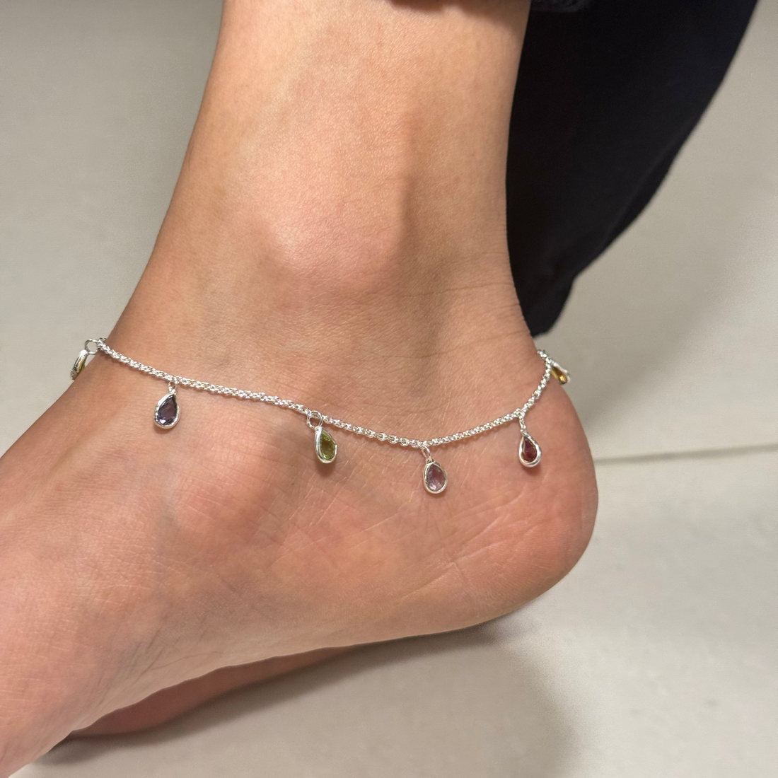Twinkle drops anklet