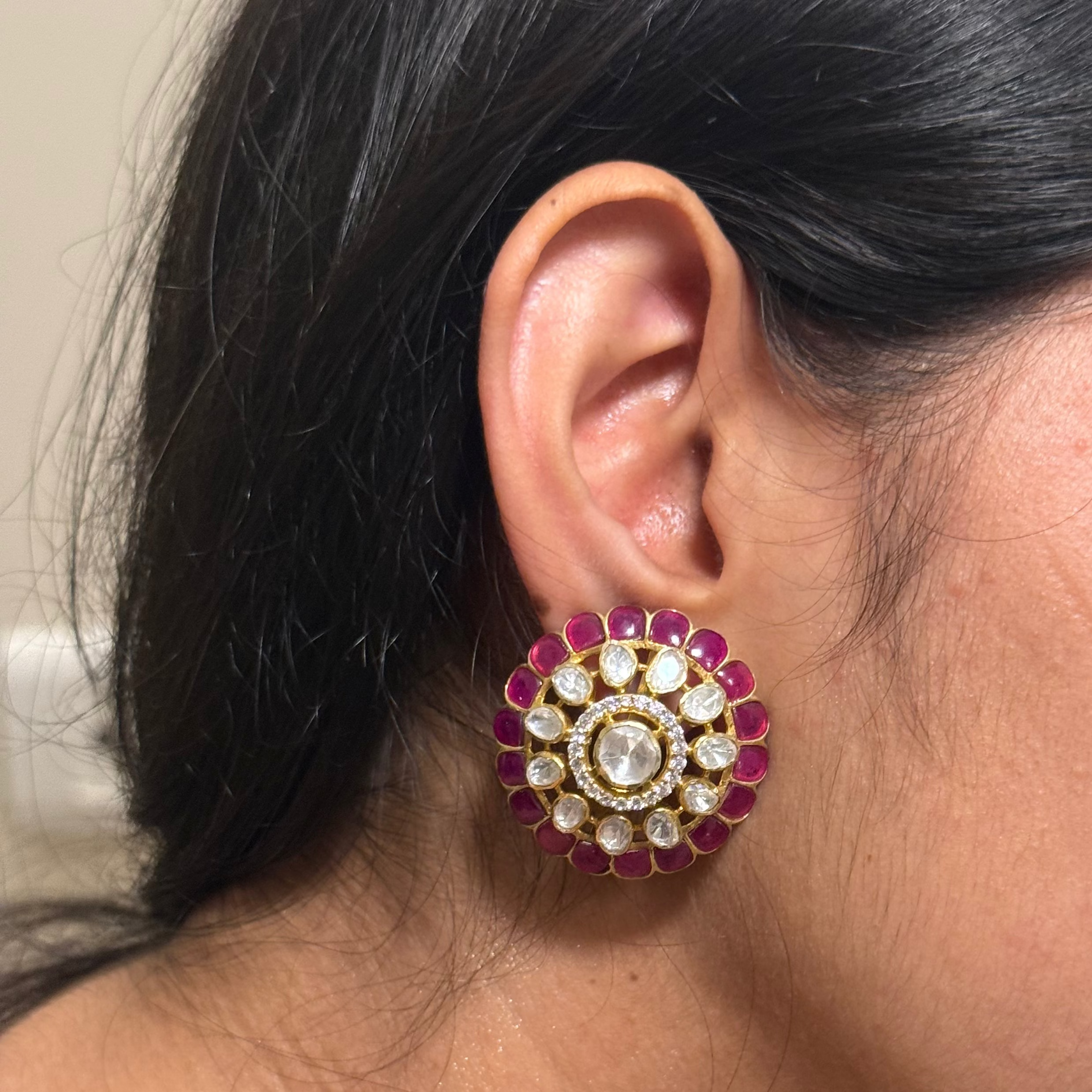 Gulzaar polki earrings