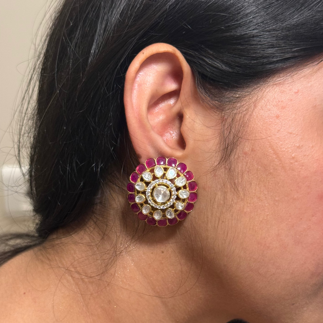 Gulzaar polki earrings