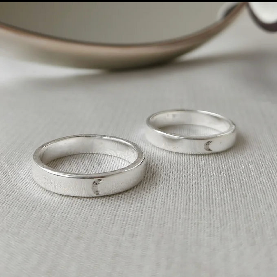 Sun & Moon band rings- promise rings