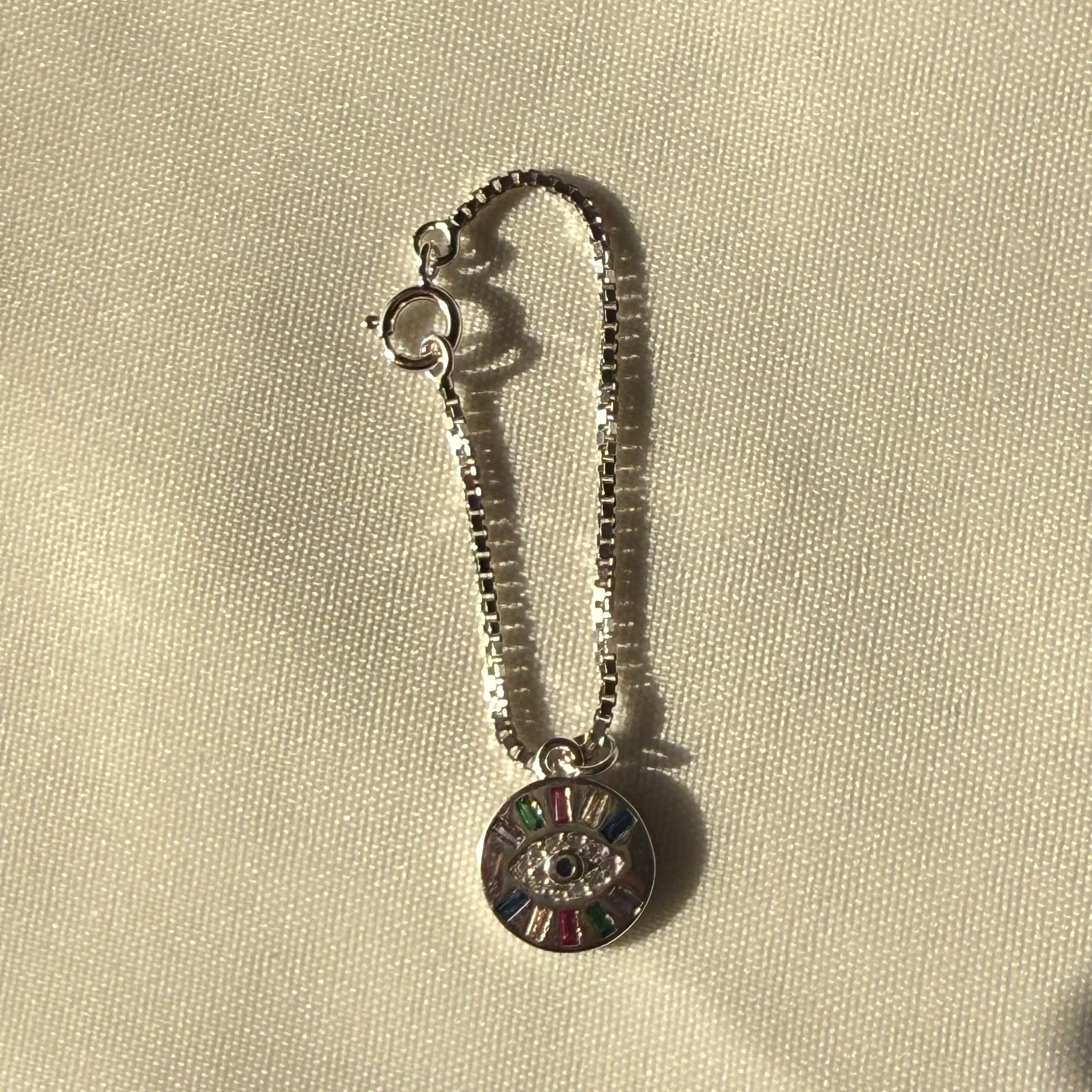 Evil eye watch charm