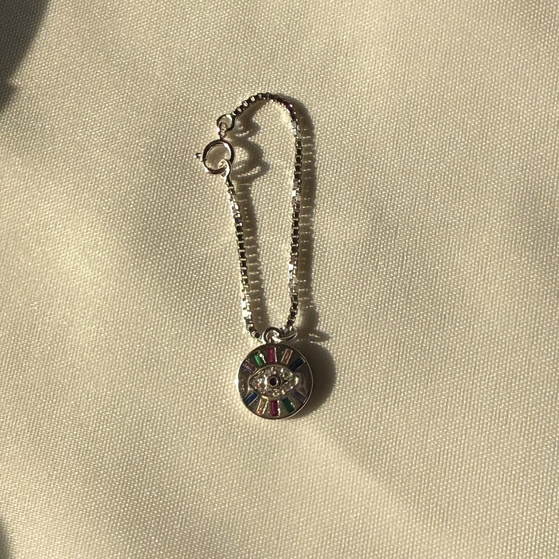 Evil eye watch charm