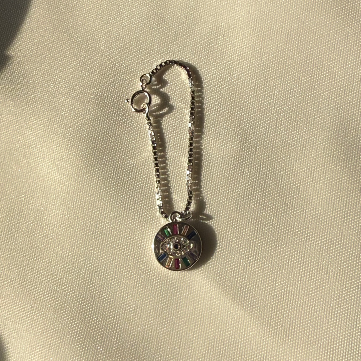 Evil eye watch charm