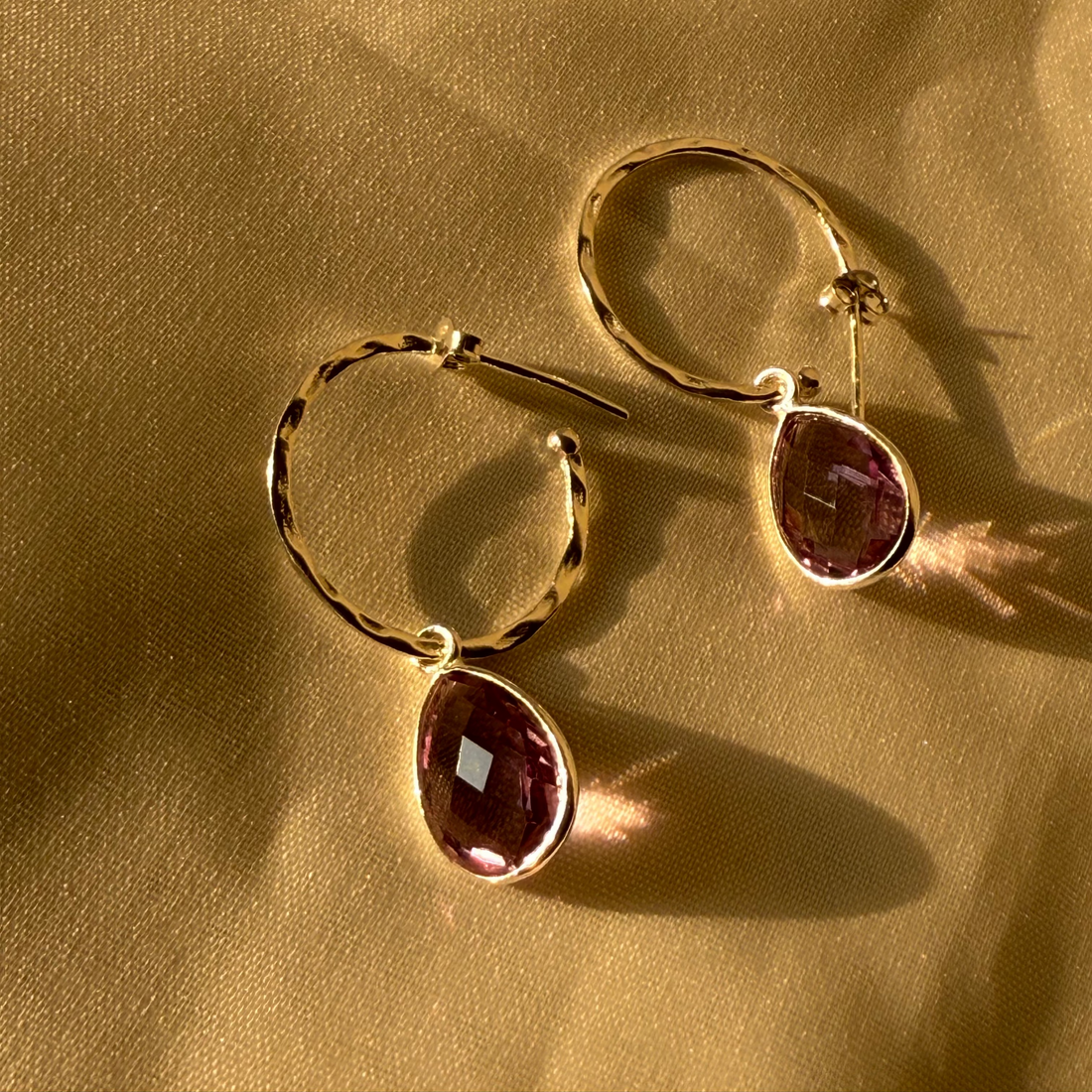 Gemstone hoops