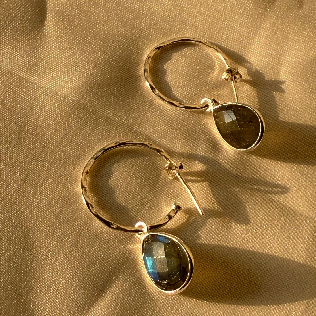 Gemstone hoops
