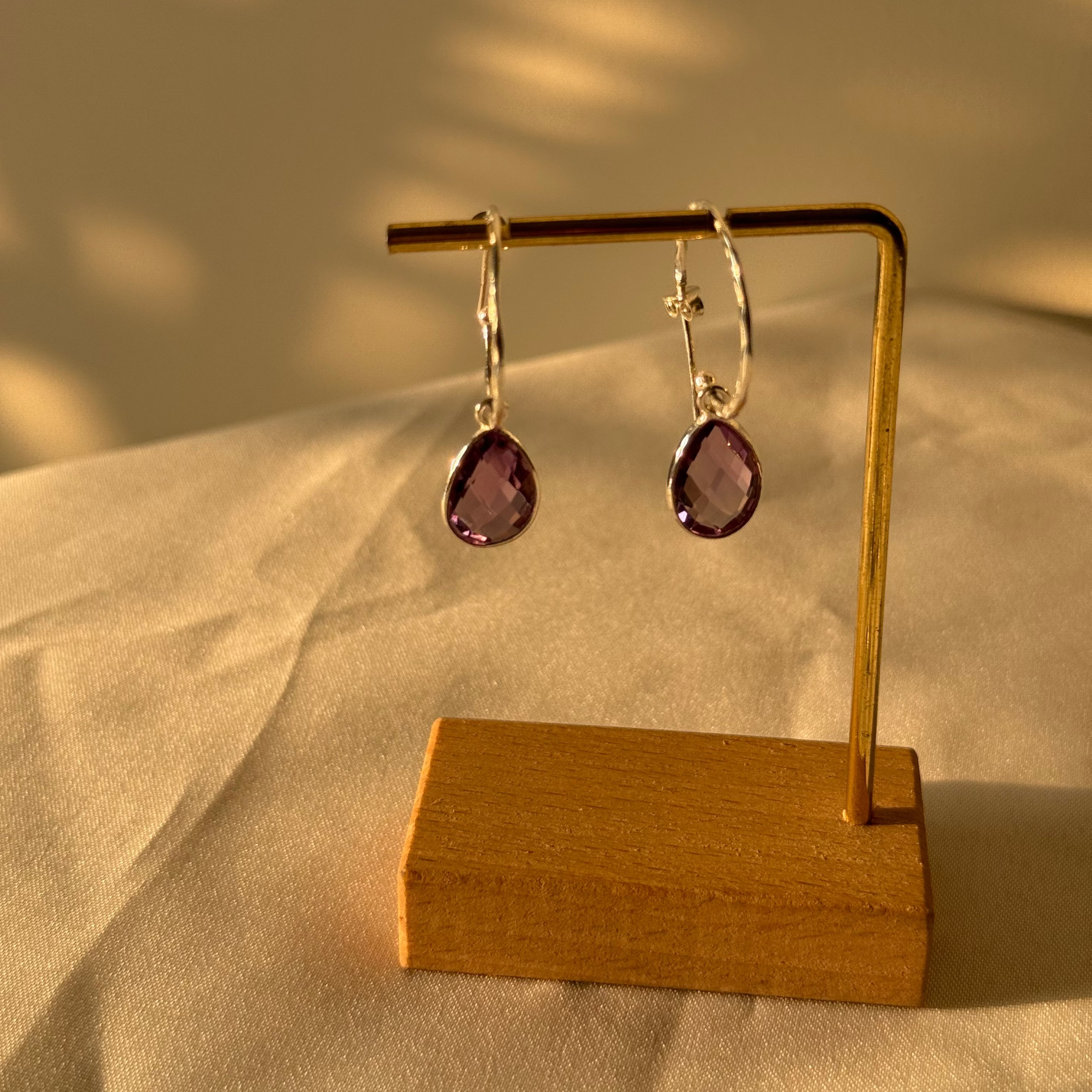 Gemstone hoops