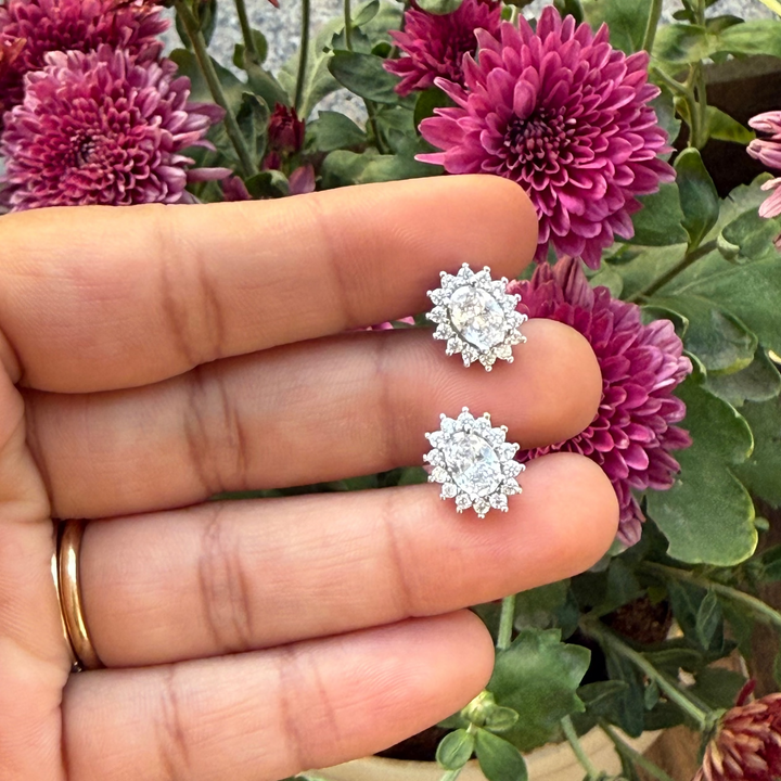 White Juliette earrings