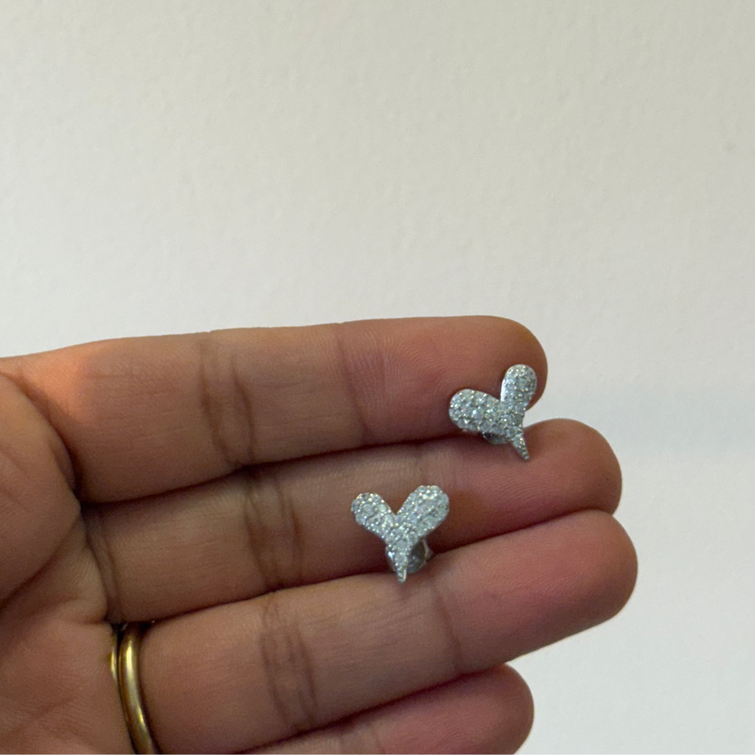 Heart studs