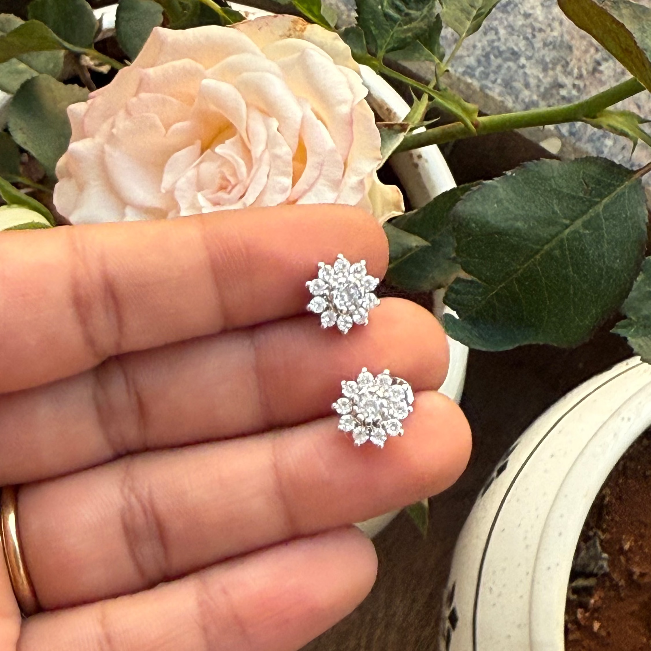 Moonflower Studs