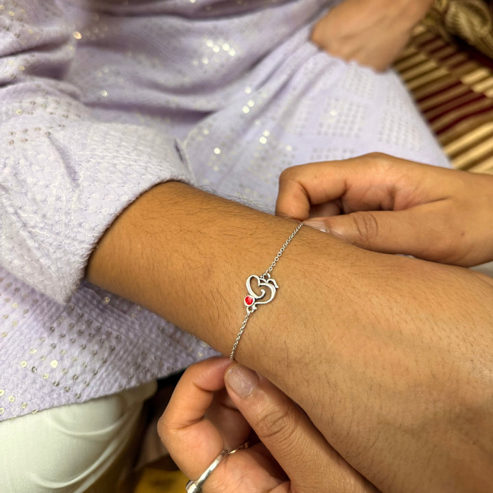Ganesha rakhi bracelet