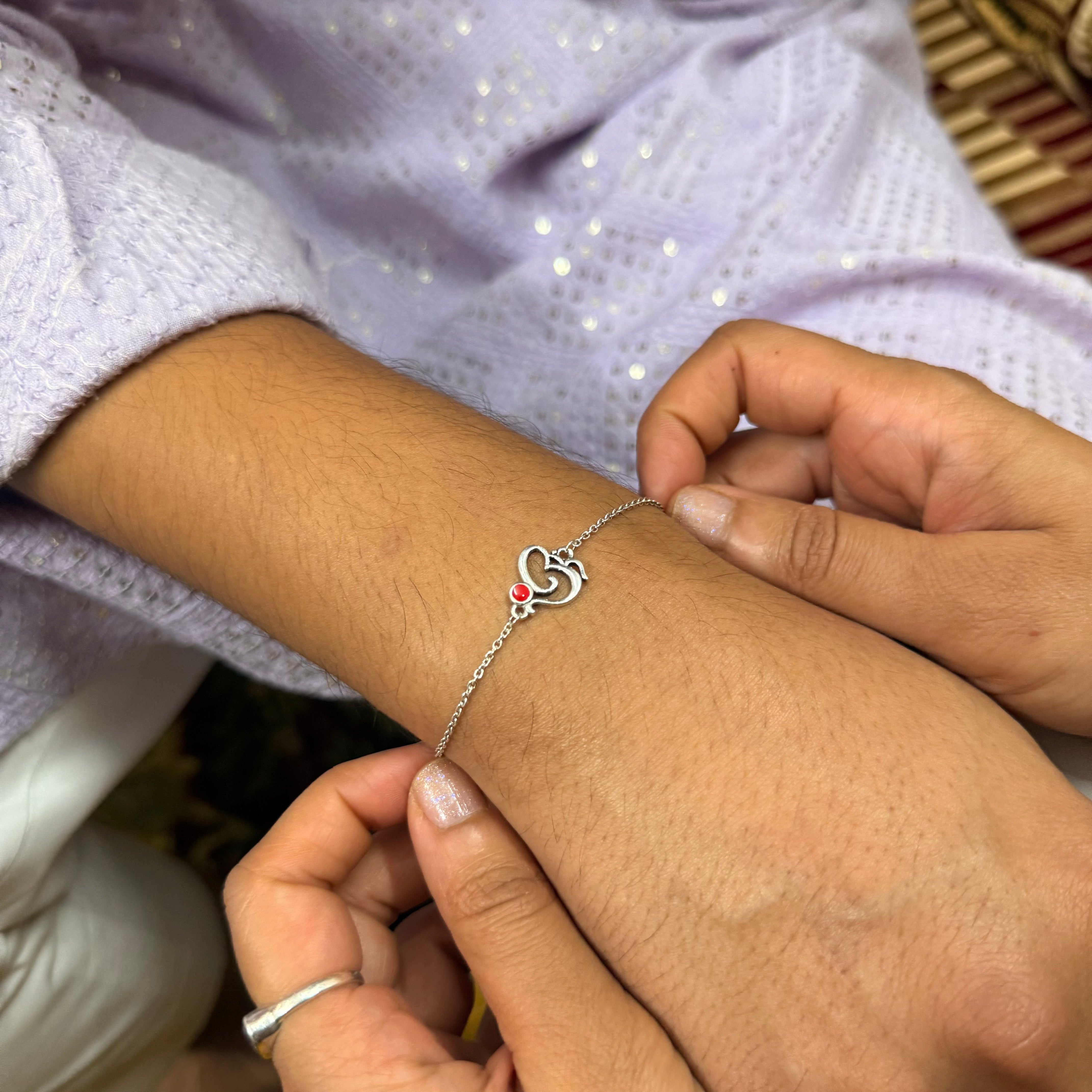 Ganesha rakhi bracelet