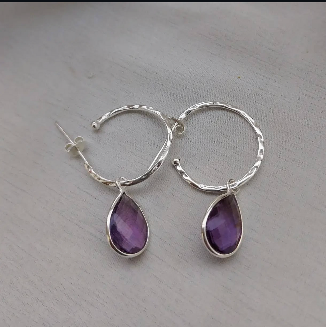 Gemstone hoops