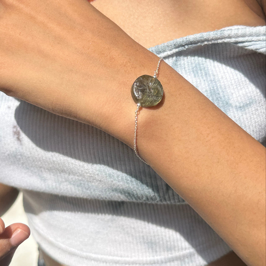 Labradorite butterfly bracelet
