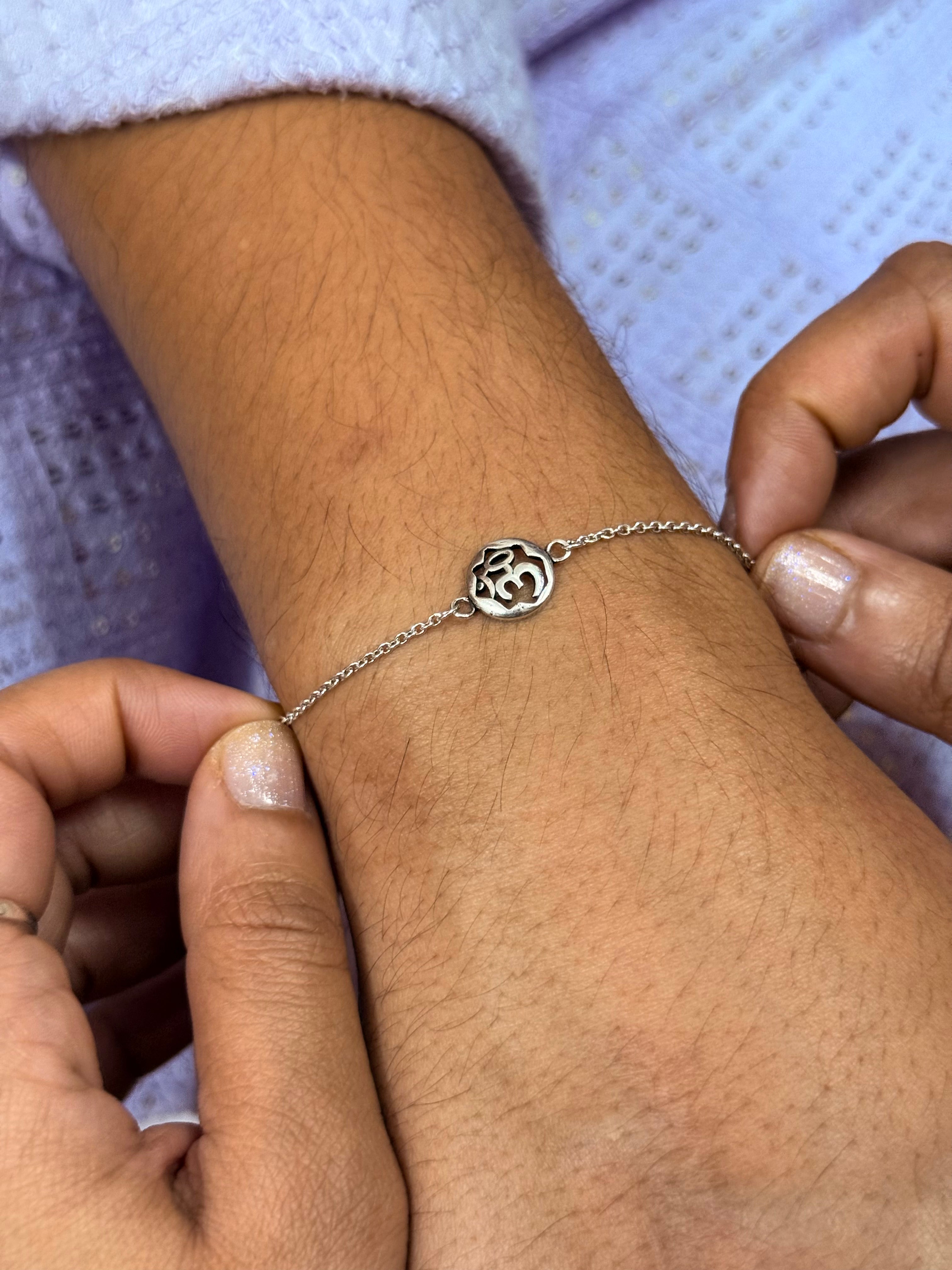 Om rakhi bracelet