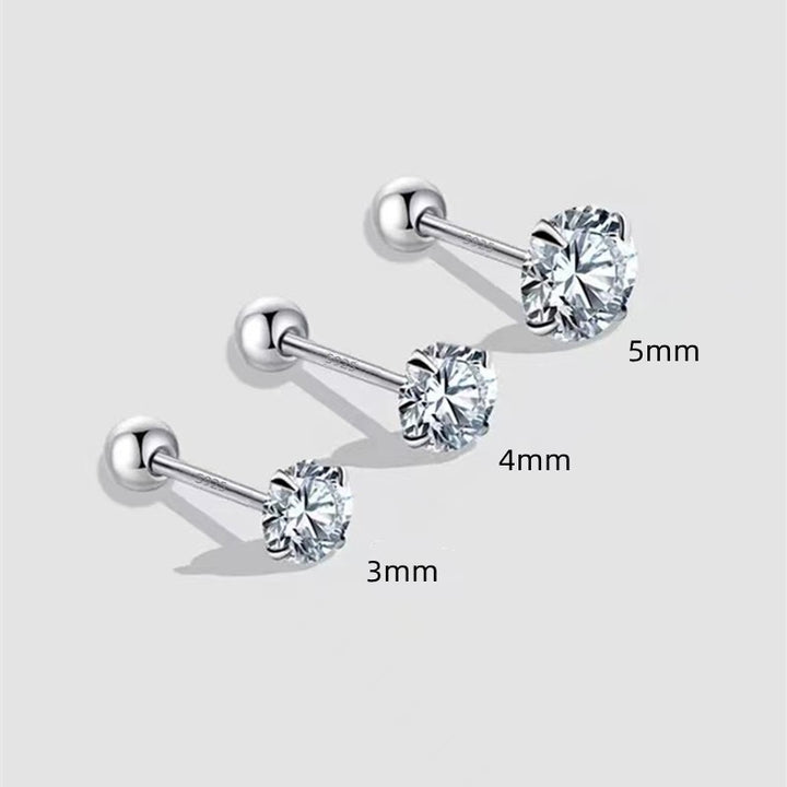 Flat back zircon studs