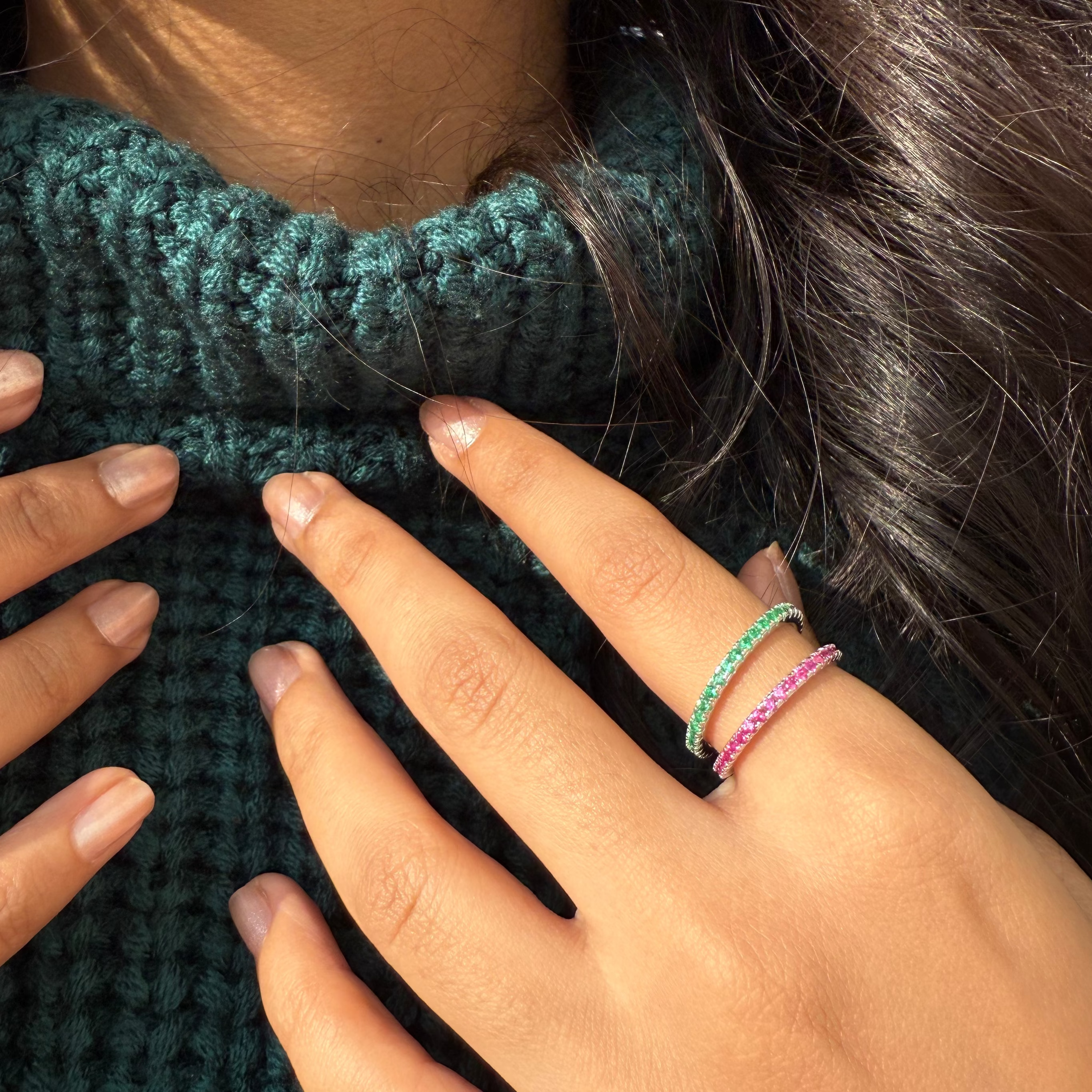 Pixie eternity bands