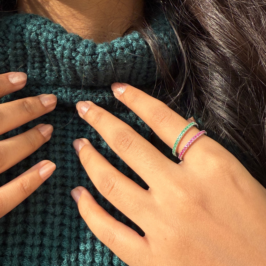 Pixie eternity bands