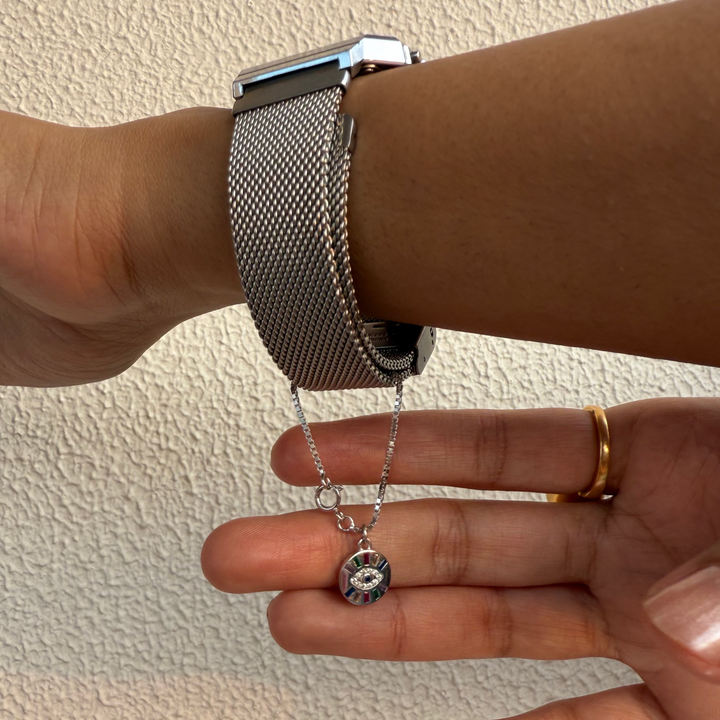 Evil eye watch charm