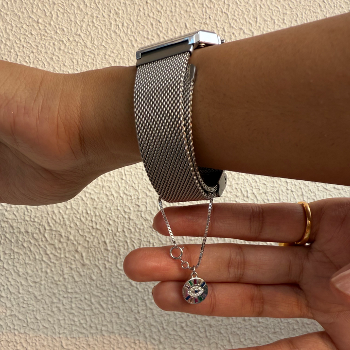 Evil eye watch charm
