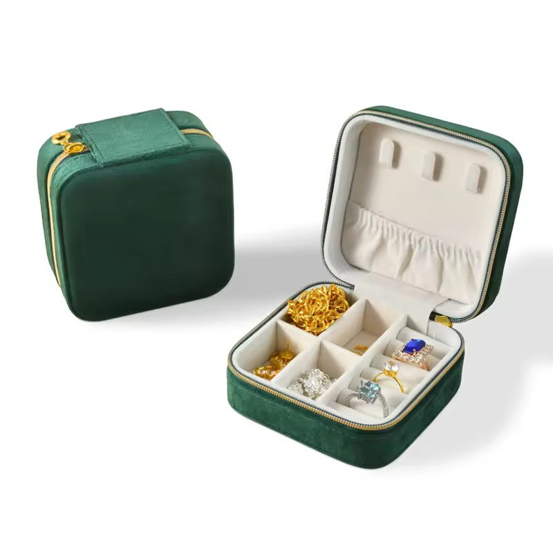 Velvet jewellery box
