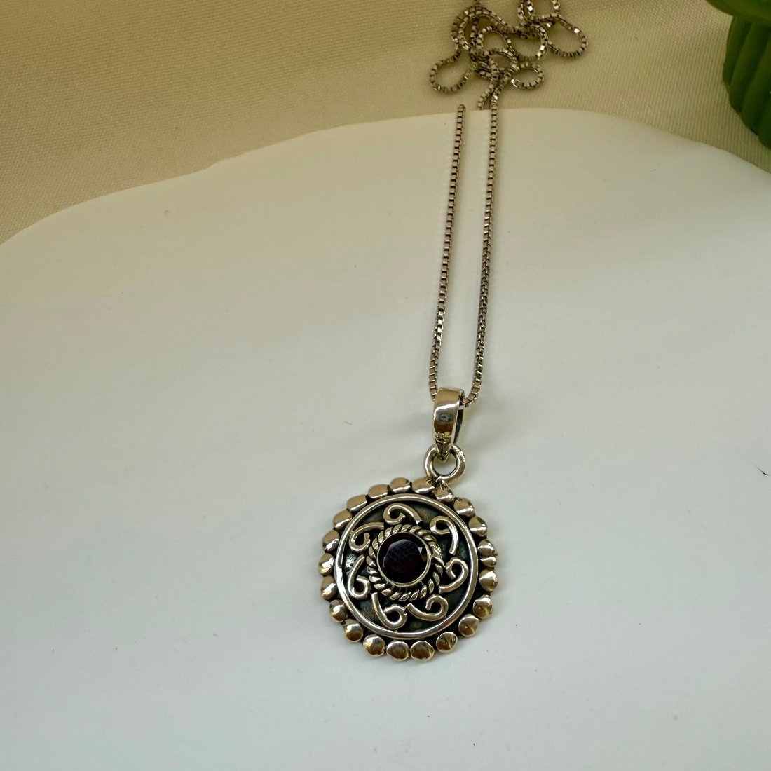 Garnet chakra locket