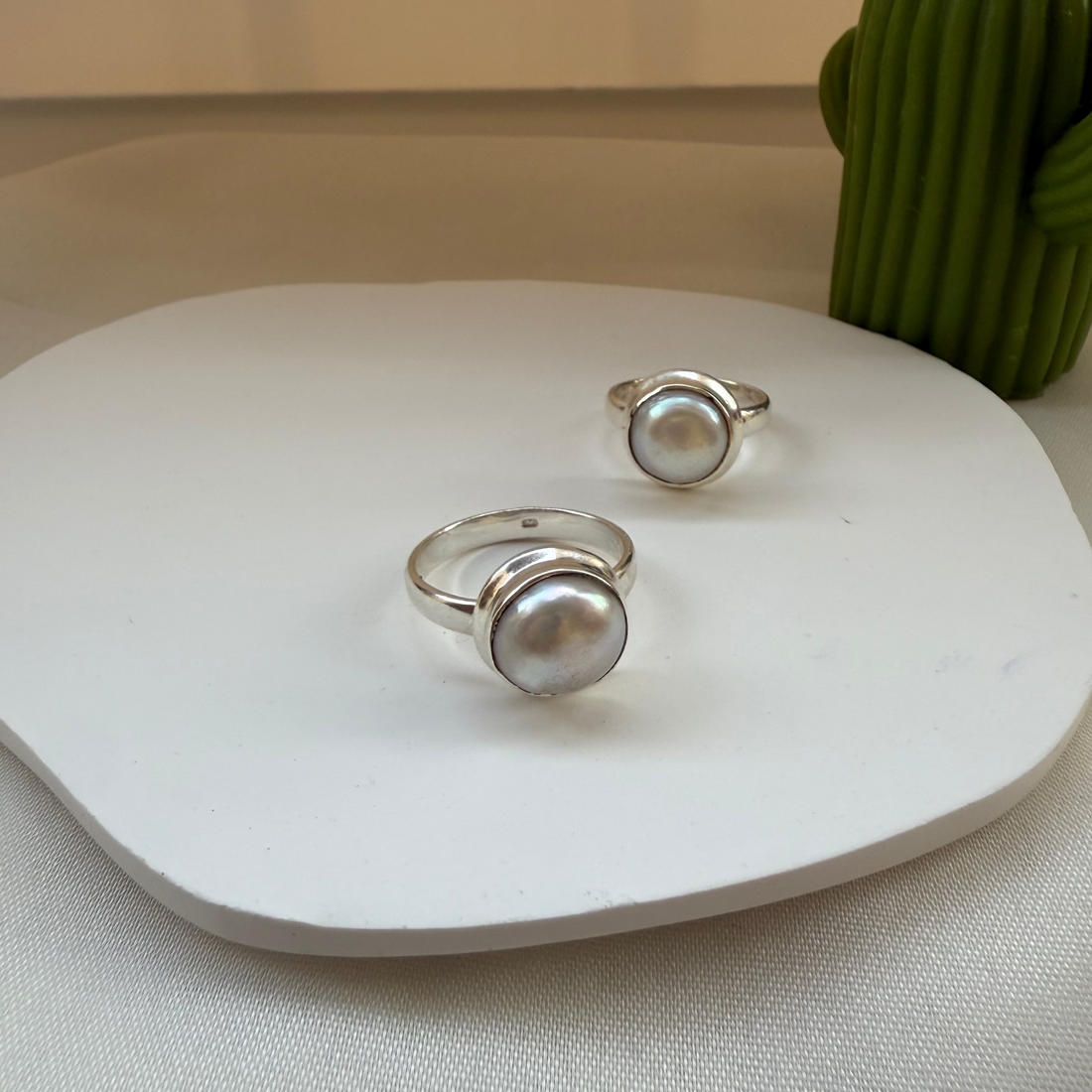 Fresh water pearl ring