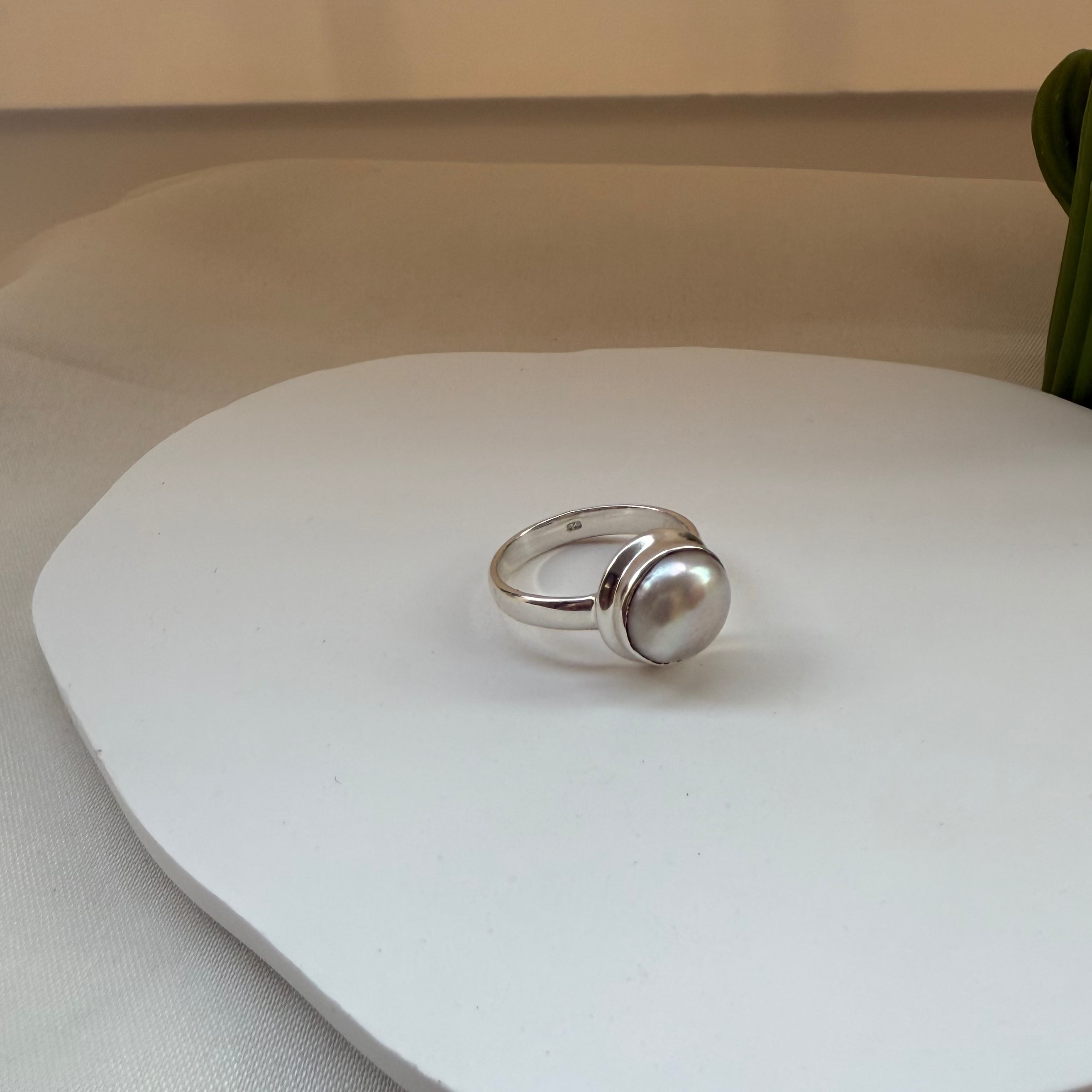 Fresh water pearl ring