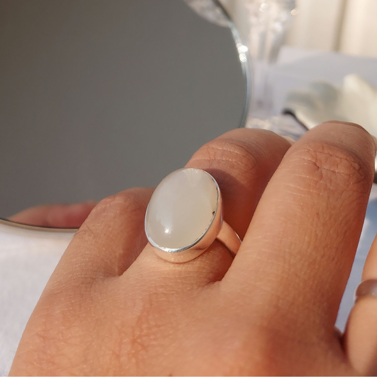 Moonstone ring