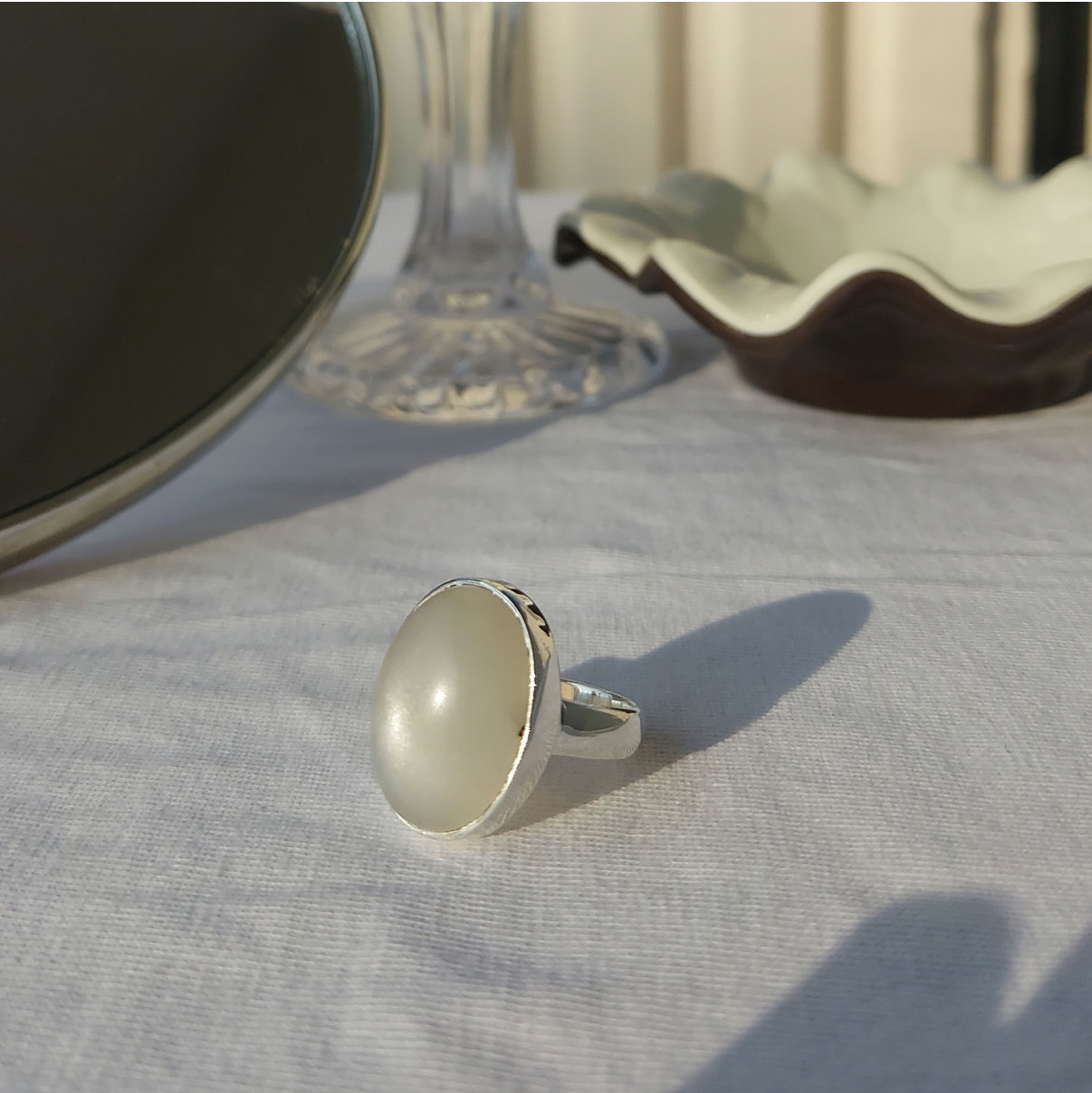 Moonstone ring