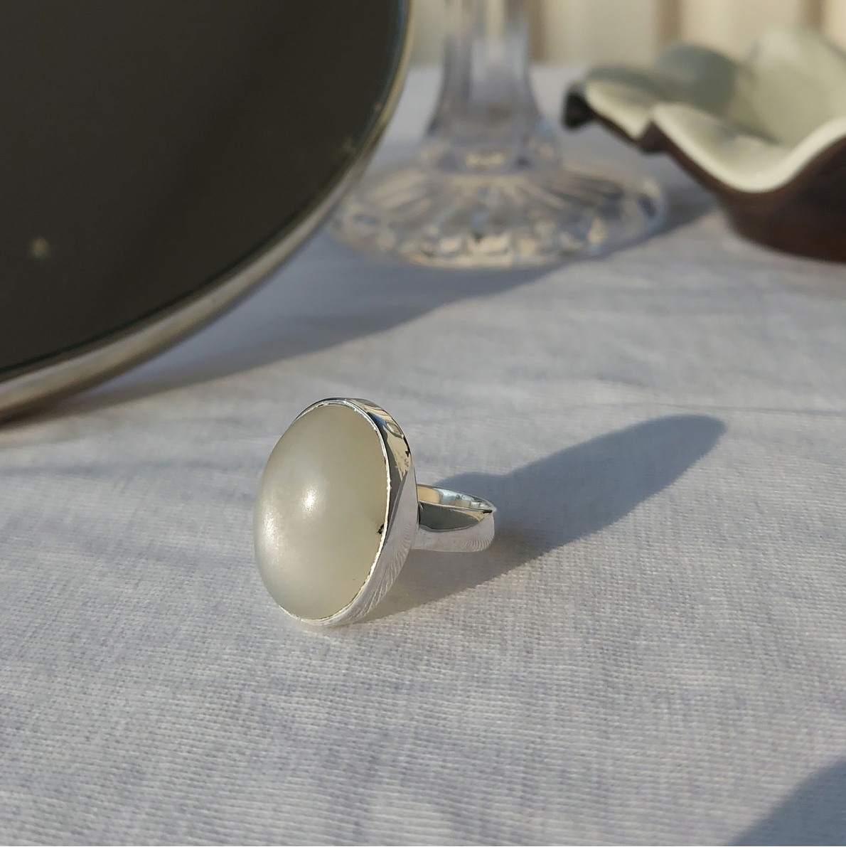 Moonstone ring