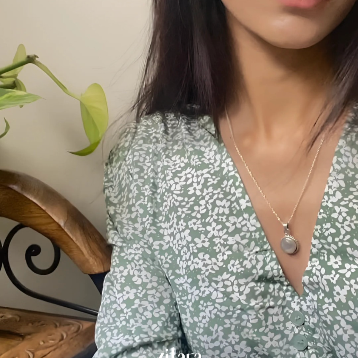 Rainbow moonstone necklace