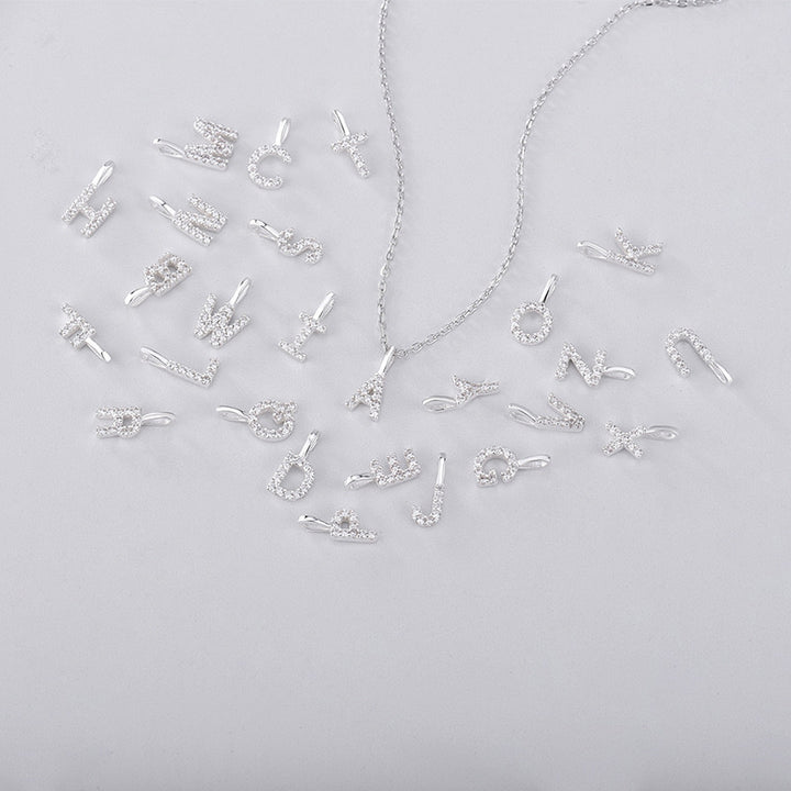 Birthstone & initial necklace