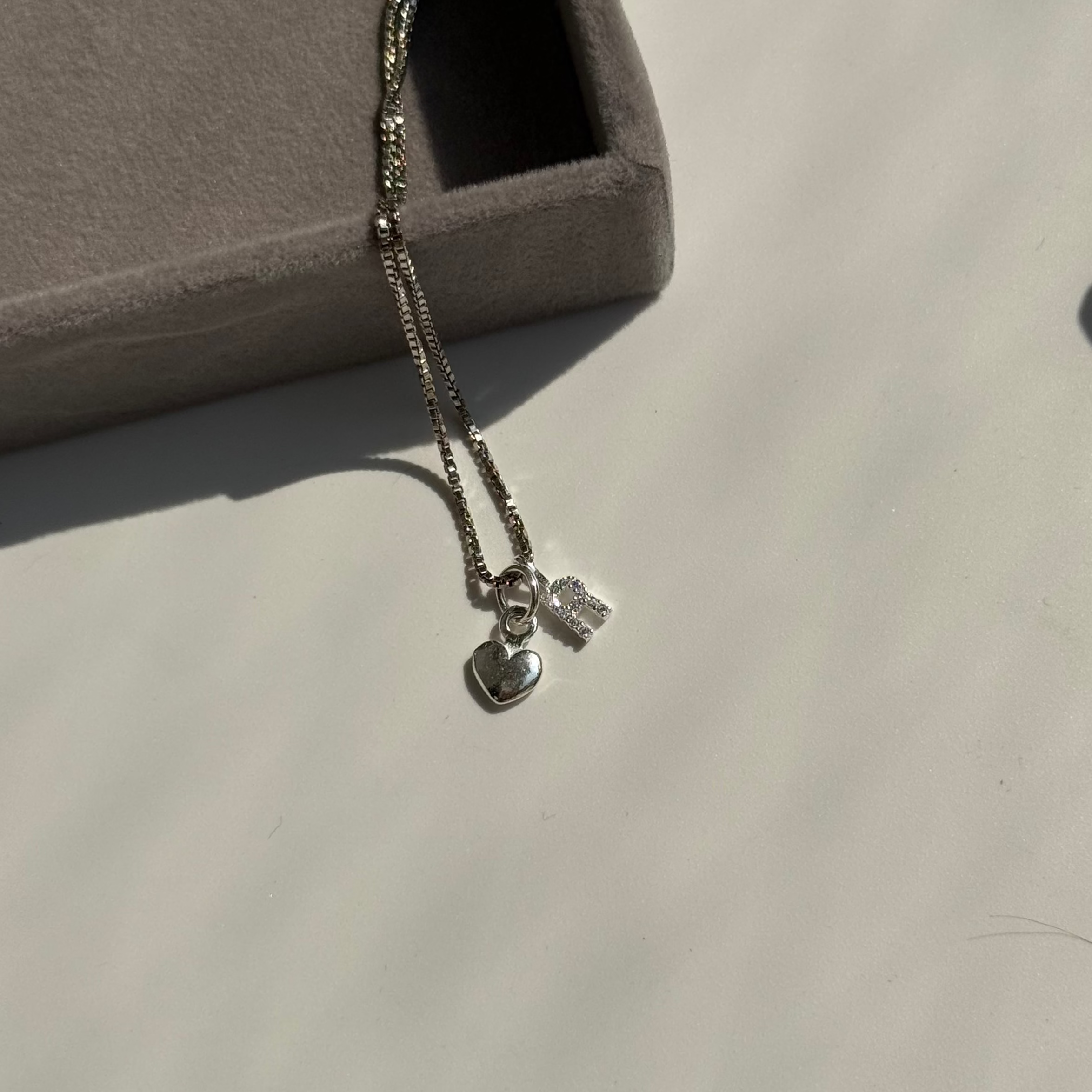 Initial heart locket