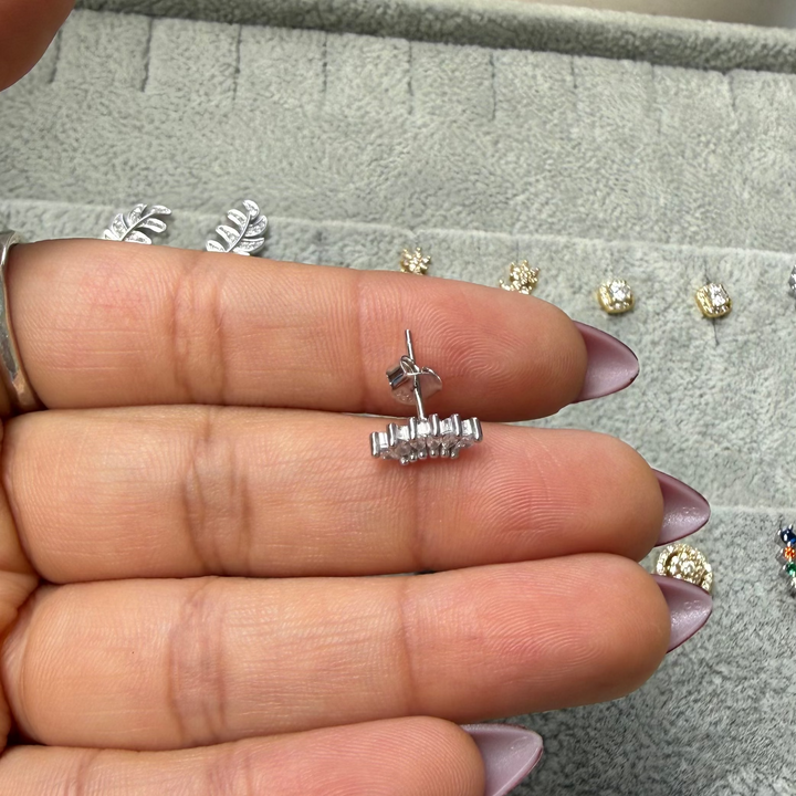 Queen zircon studs