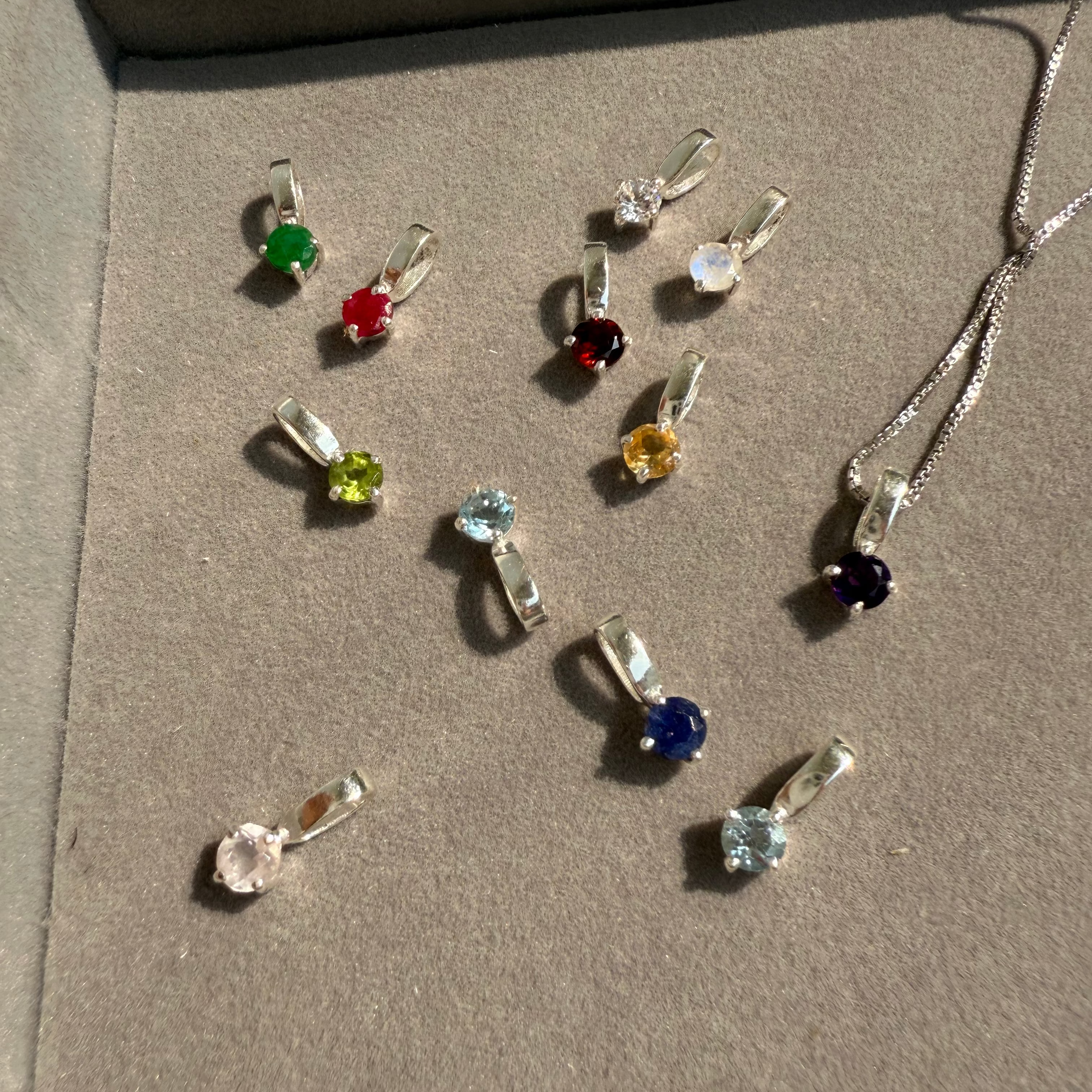 Birthstone necklace