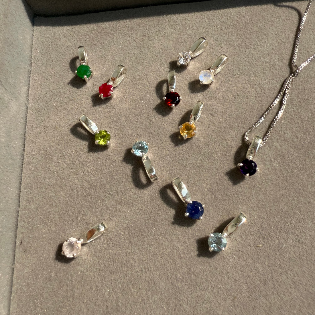 Birthstone necklace
