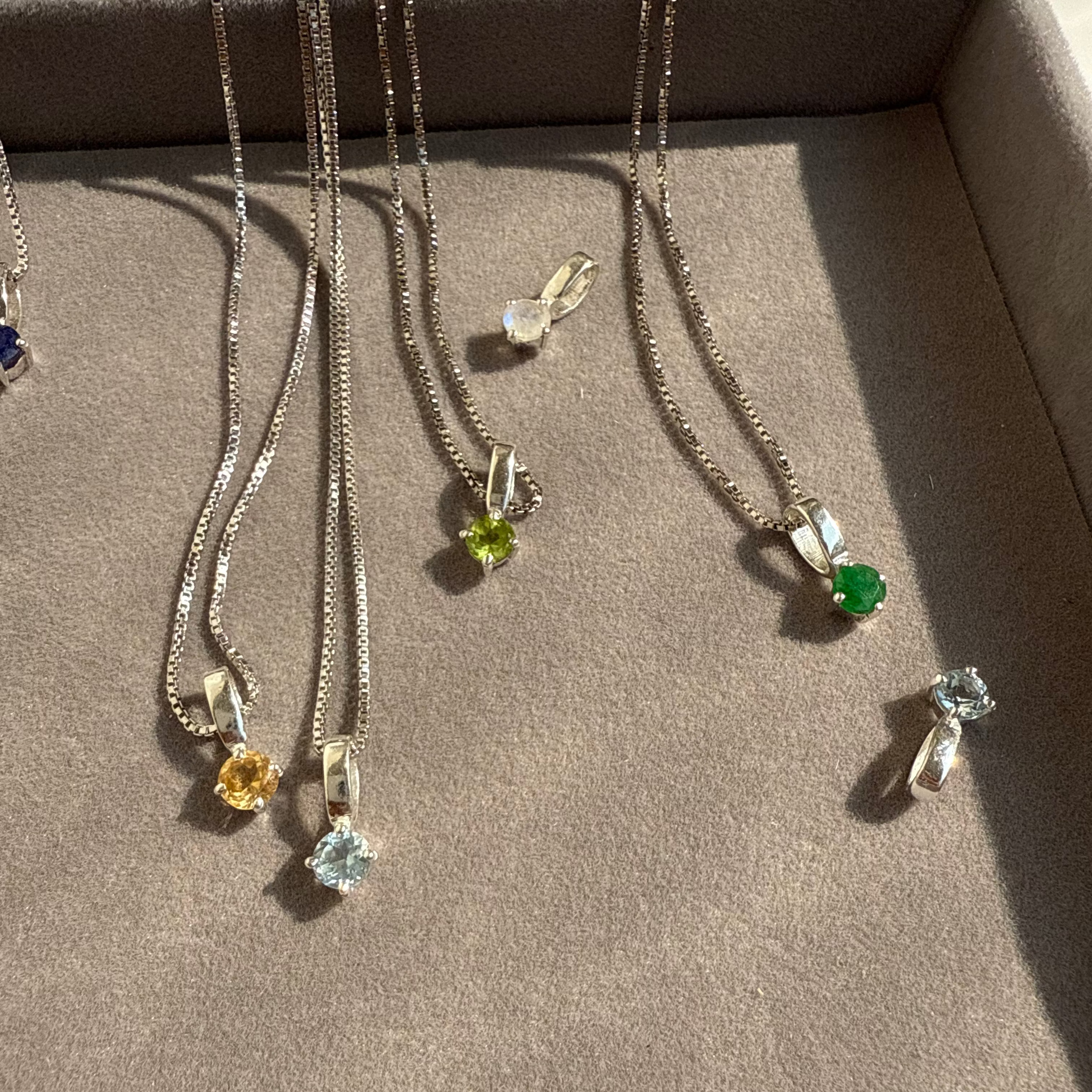 Birthstone necklace