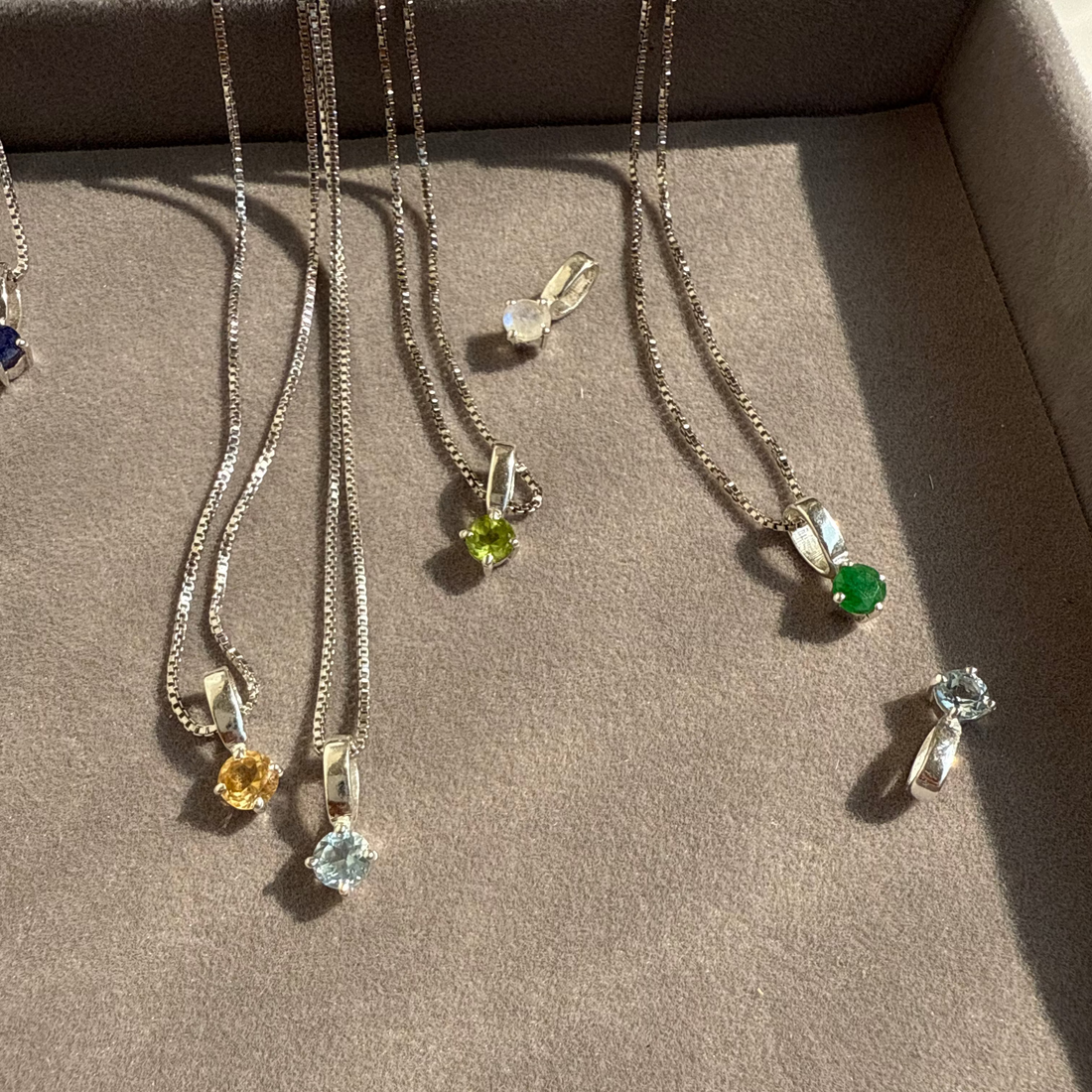 Birthstone necklace